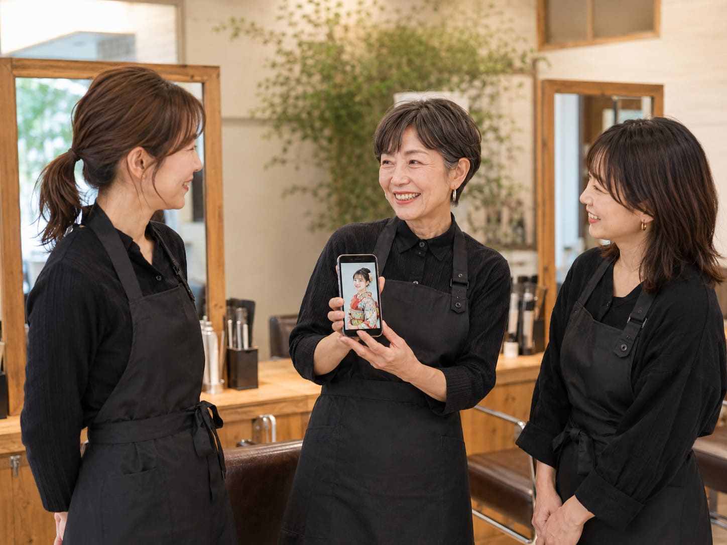 育休からの復帰を歓迎する白髪染め専門サロン